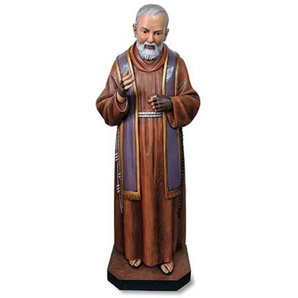 Cb Catholic VG 48 in. St. Pio Statue TC120